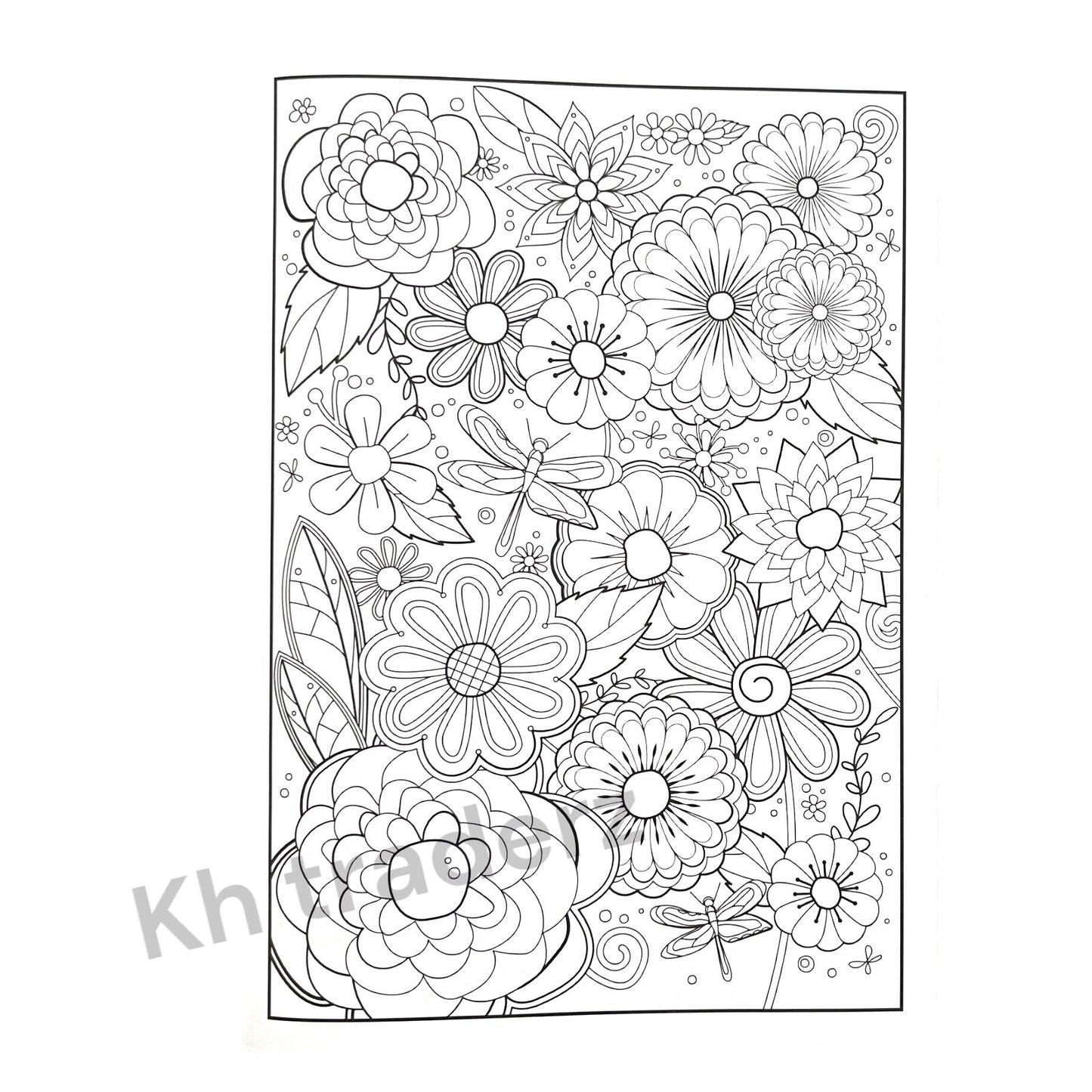 PEACEFUL ADULT COLOURING BOOK