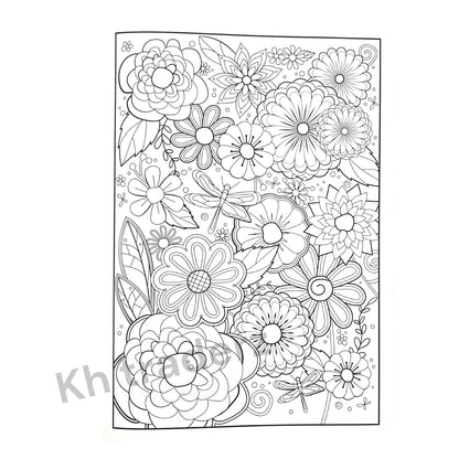 PEACEFUL ADULT COLOURING BOOK