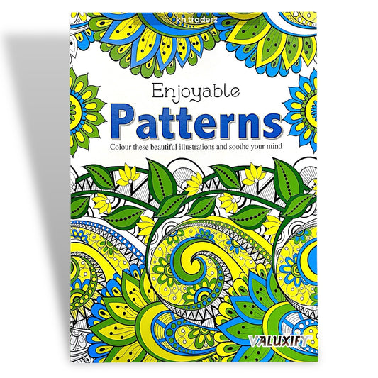 Patterns Adult Colouring Book A4 – 48 Intricate Pages Anti-Stress Colouring