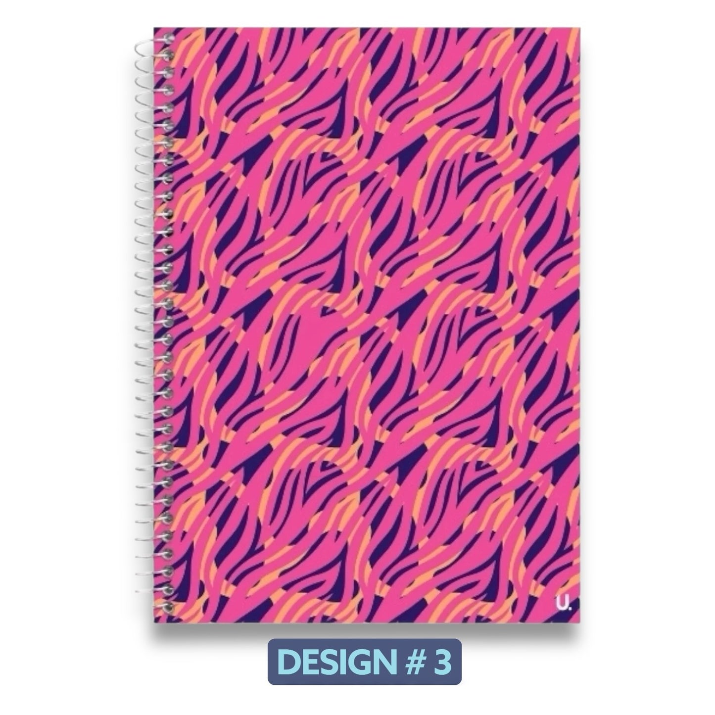 Spiral Notebook Lined Writing Pad 72 Pages Polypropylene Cover School 20x28cm