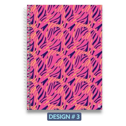 Spiral Notebook Lined Writing Pad 72 Pages Polypropylene Cover School 20x28cm