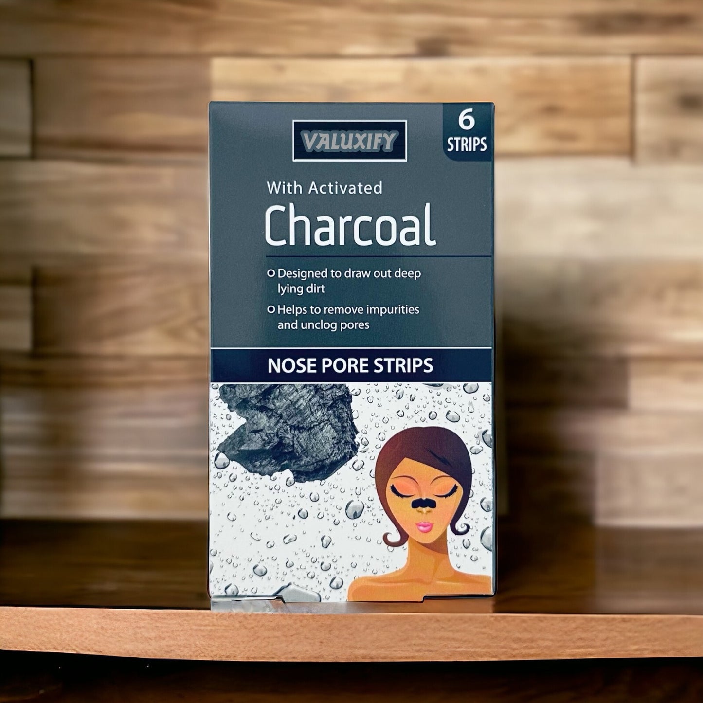 Nose Pore Strips Blackhead Removal Tea Tree Charcoal Deep Cleansing Unclog Pores