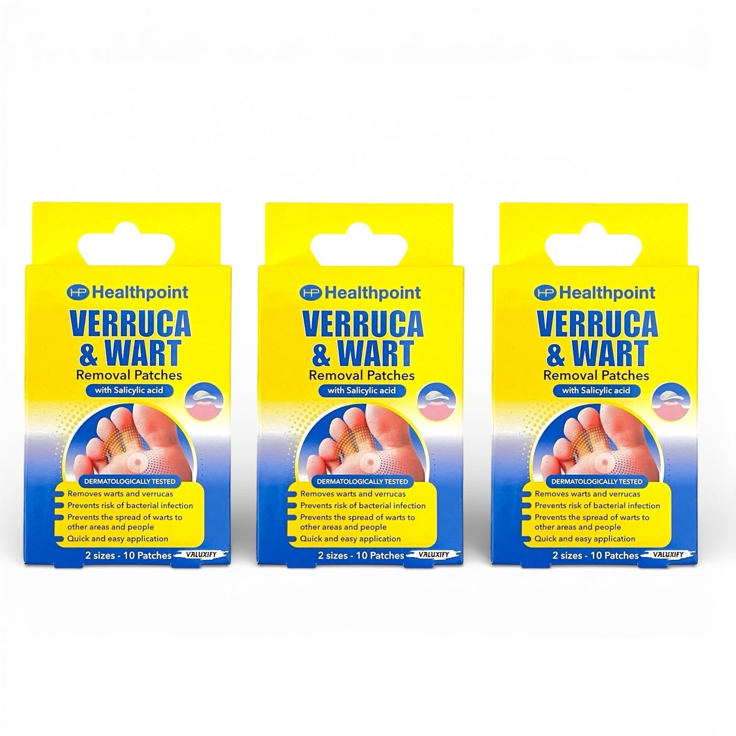 Healthpoint Verruca Infection & Wart Removal 10 x Patches with Salicylic Acid
