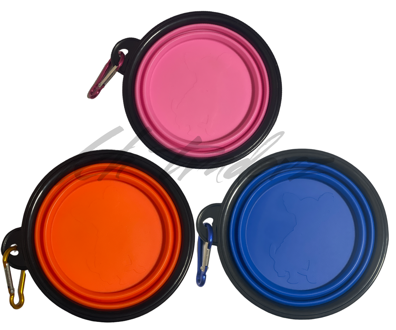 Collapsible Pet Bowls Dog Cat Food Water Feeding Silicone Portable Travel