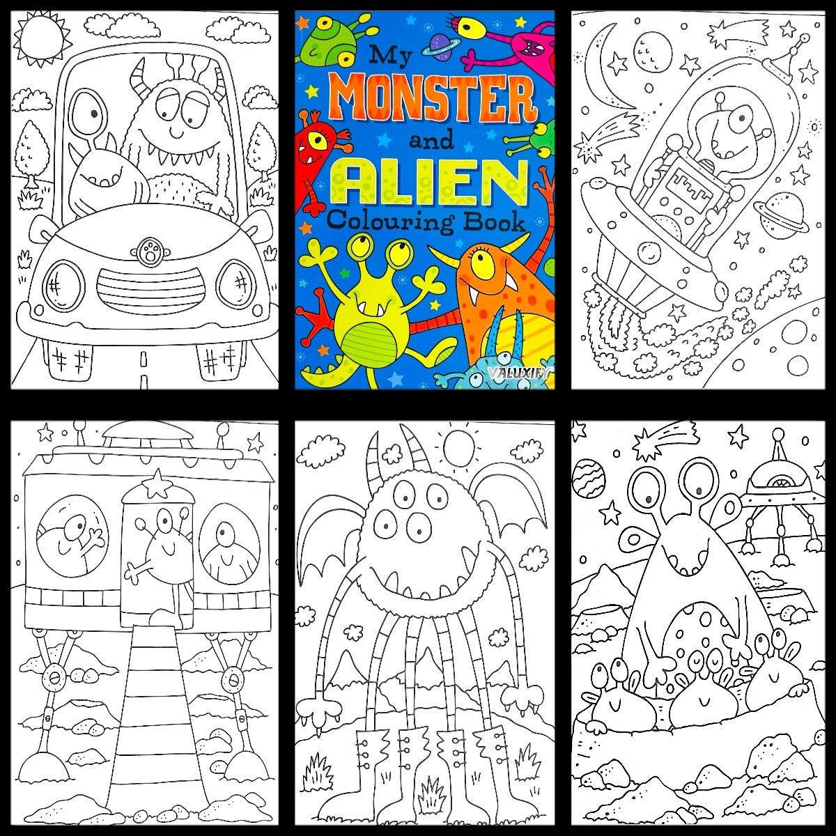 Big Dino, Monster & Aliens | Book Set | 27×20cm