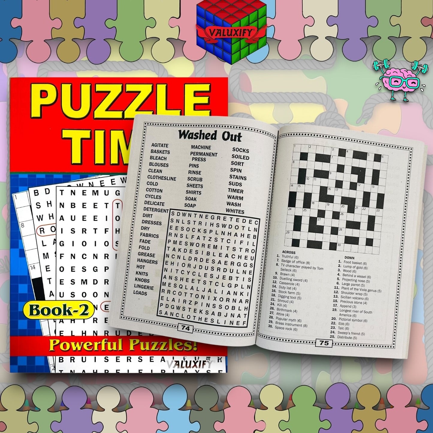 2 | Puzzle Word Search Book - Word search Puzzle Time 225 Powerful Puzzles Adult