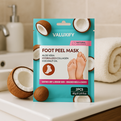 Exfoliating Foot Peel Socks Coconut Foot Mask Soft Feet Removes Dead Skin