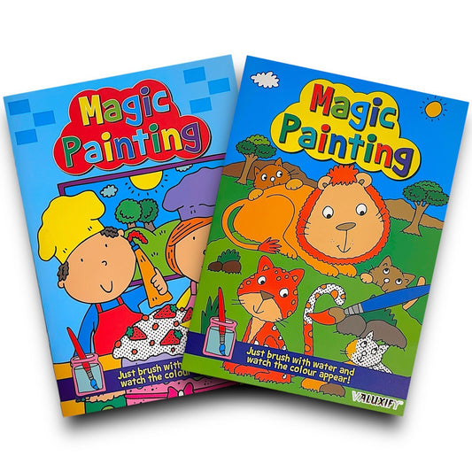 2 | Kids Magic Painting Colouring Books - Just Use Water | A4 Size