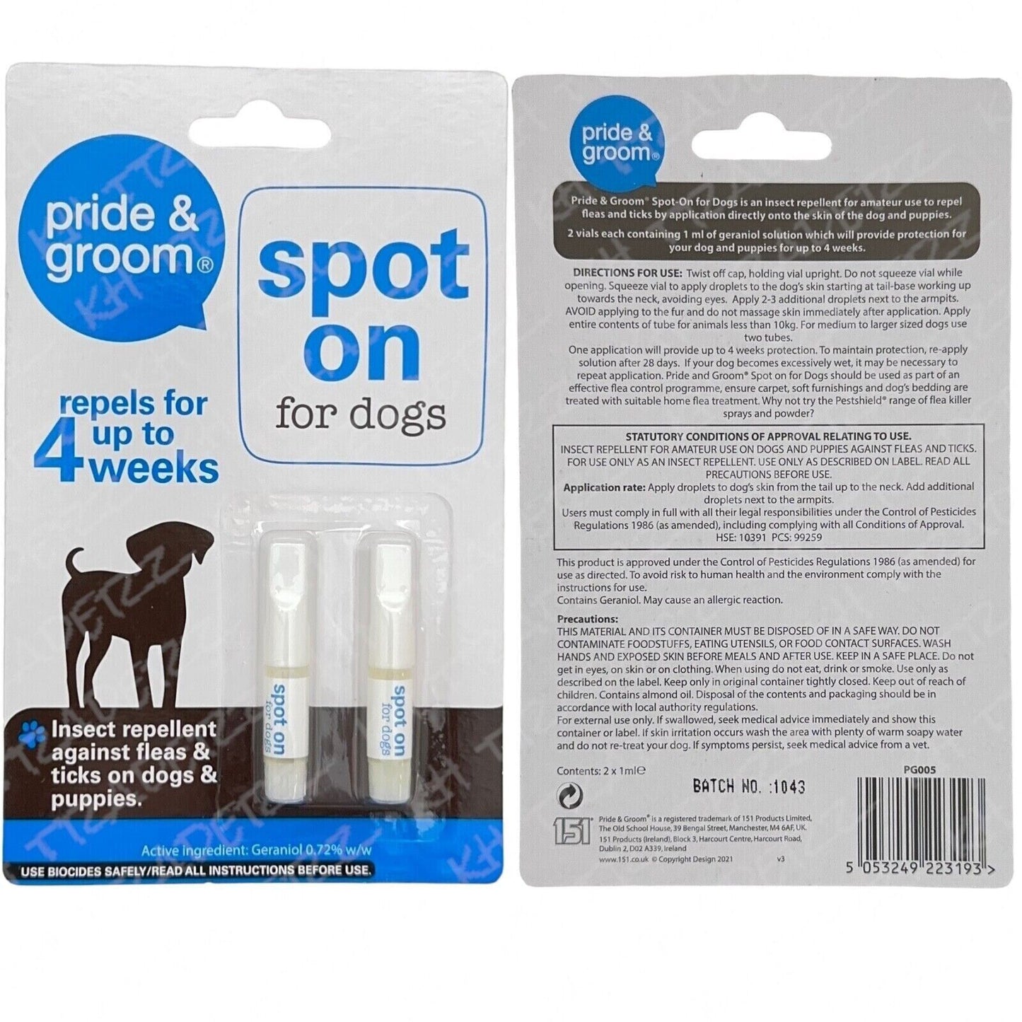 Spot on Flea and Tick Treatment for Dog