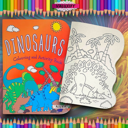 2| Kids Colouring Books | Dinosaur & Princess | Activity for Boy Girl Art Travel