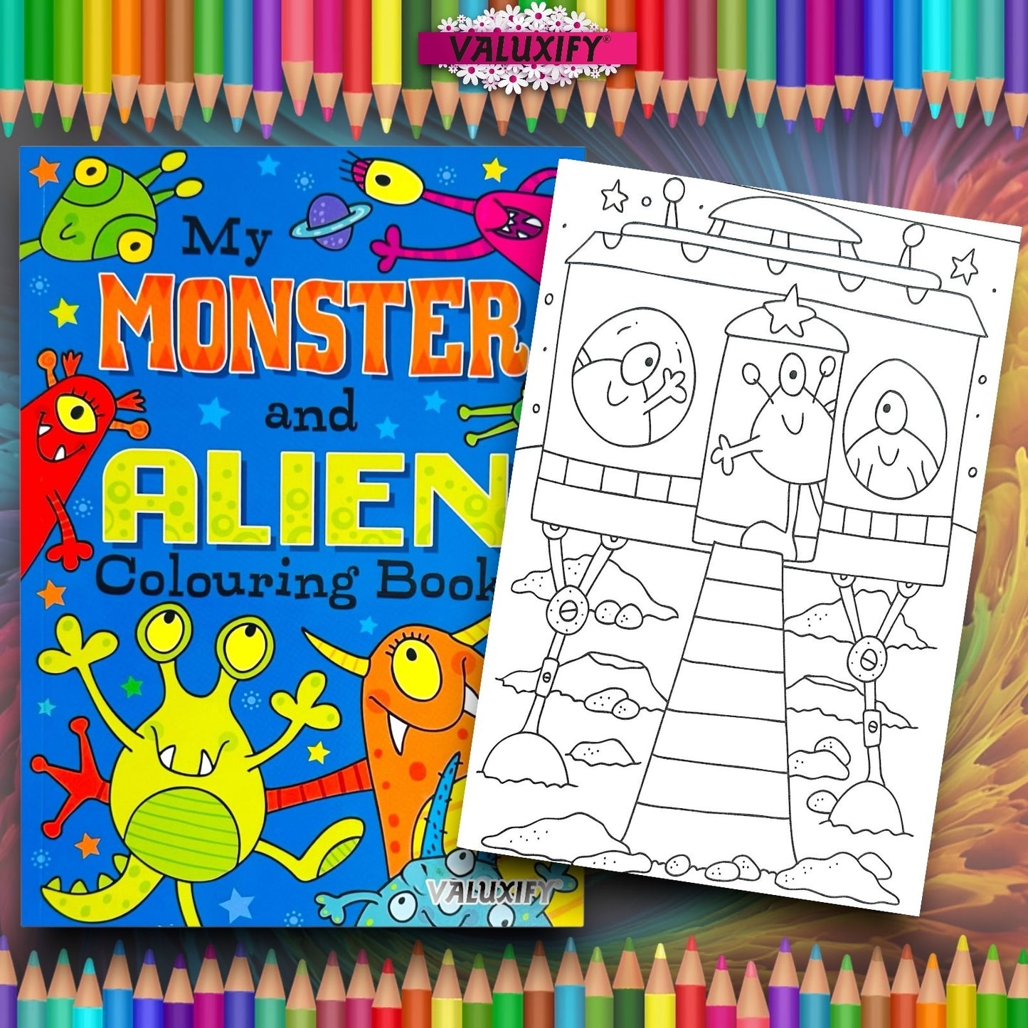 Big Dino, Monster & Aliens | Book Set | 27×20cm