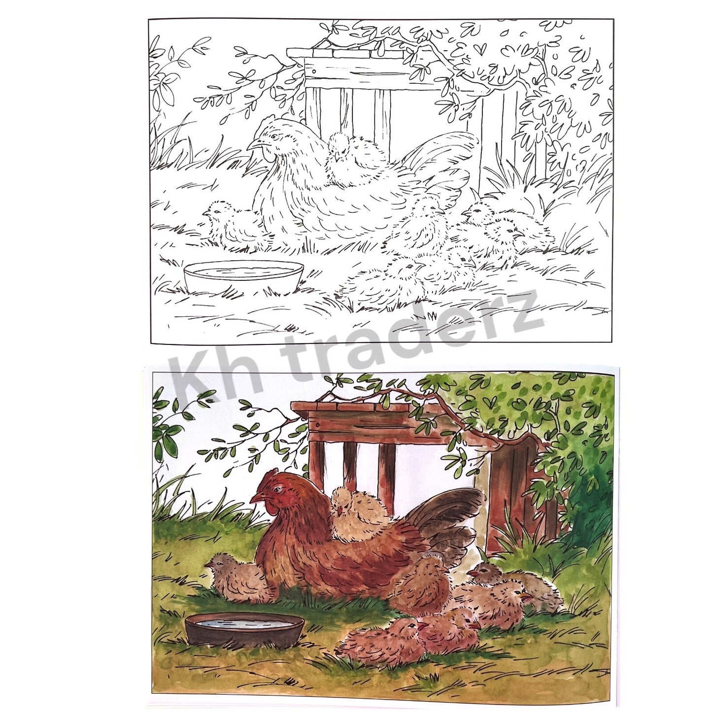 Poster Art Colouring Book Adult Kids