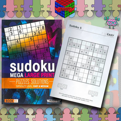 2 Mega Large Sudoku Puzzles Books