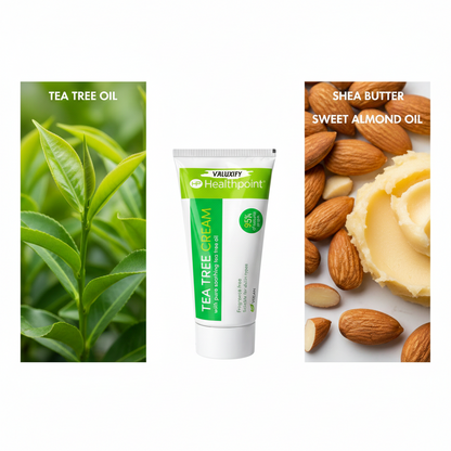 Healthpoint Tea Tree Cream Natural antiseptic Gentle Soothing No Fragrance 50ml