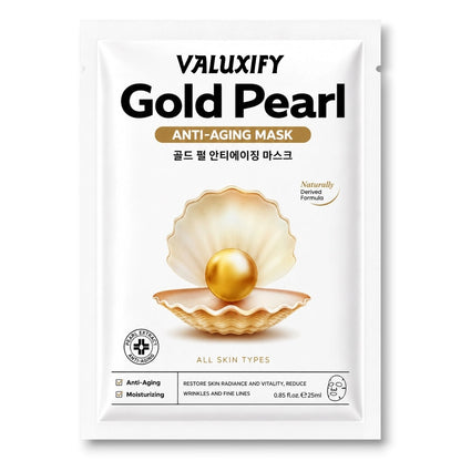 Face Sheet Masks Pack Of 6 Korean Skin Care Niacinamide Collagen Pearl Face Mask