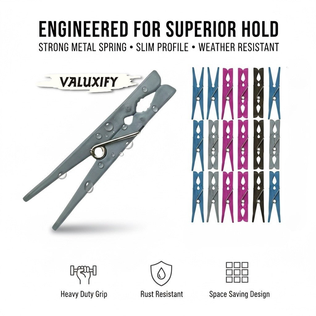 36 72 108 216 Super Strong Clothes Pegs Metal Spring Heavy Duty Washing Line Peg