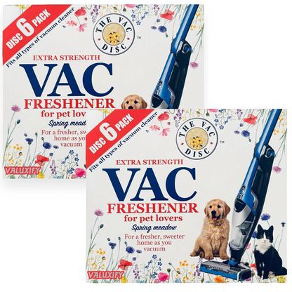 12 Vacuum VAC Disc Freshener Discs Air Cleaner Spring Meadow Scented Pet Vac