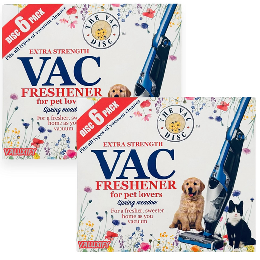12 Vacuum VAC Disc Freshener Discs Air Cleaner Spring Meadow Scented Pet Vac