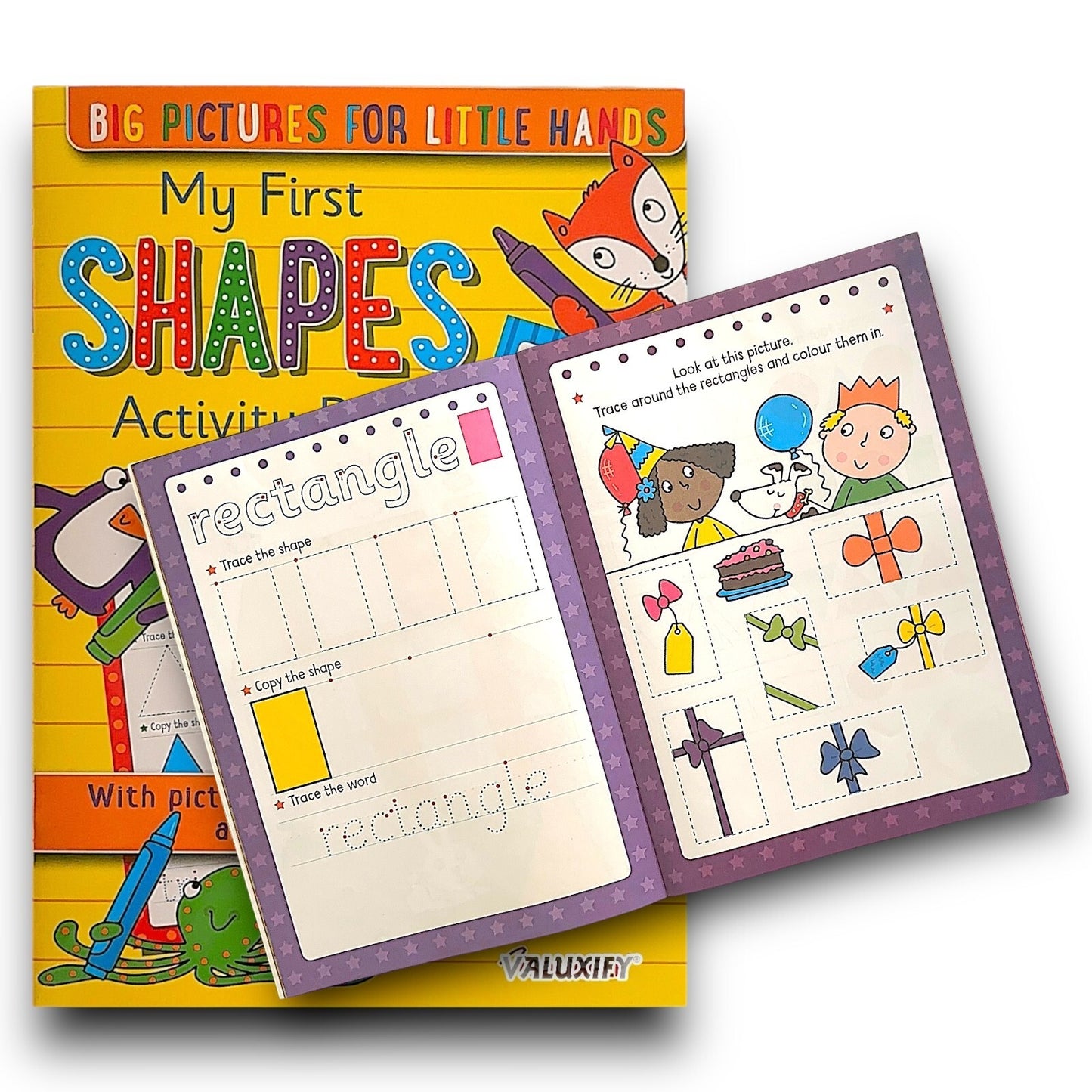 3 X KIDS ACTIVITY FIRST LEARNING BOOKS NUMBERS SHAPES LETTER COPY TRACE