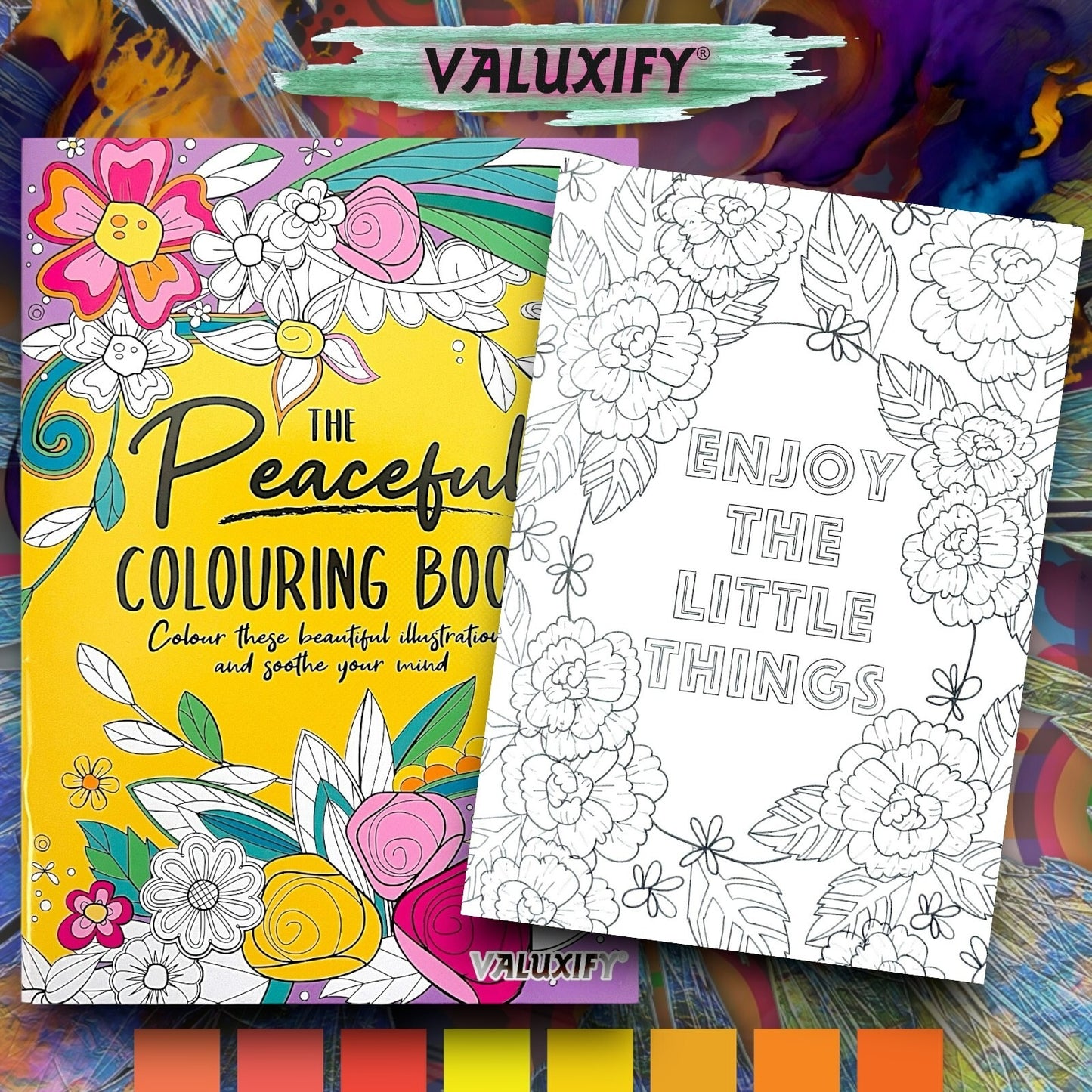 PEACEFUL ADULT COLOURING BOOK