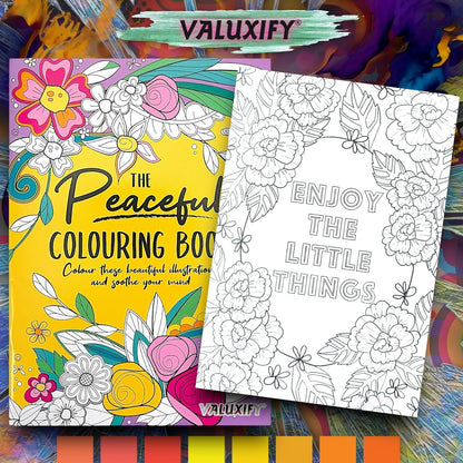 PEACEFUL ADULT COLOURING BOOK