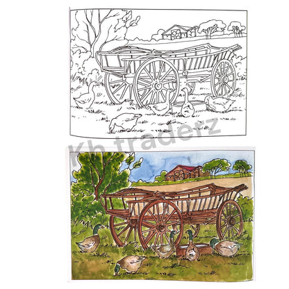 Poster Art Colouring Book Adult Kids