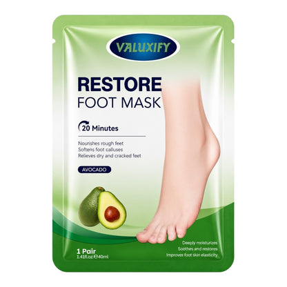 Avocado Foot Mask Moisturising Repair Hydrating Foot Peel Dry Cracked Heels Soft