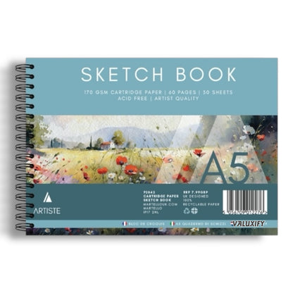 2  A5 Artist Sketch Book Artist Drawing Doodling Sketching Book Art Craft Spiral