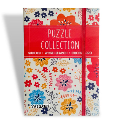 A6 Premium Puzzle Book Crossword Sudoku Word Search Travel Brain Activity Puzzle