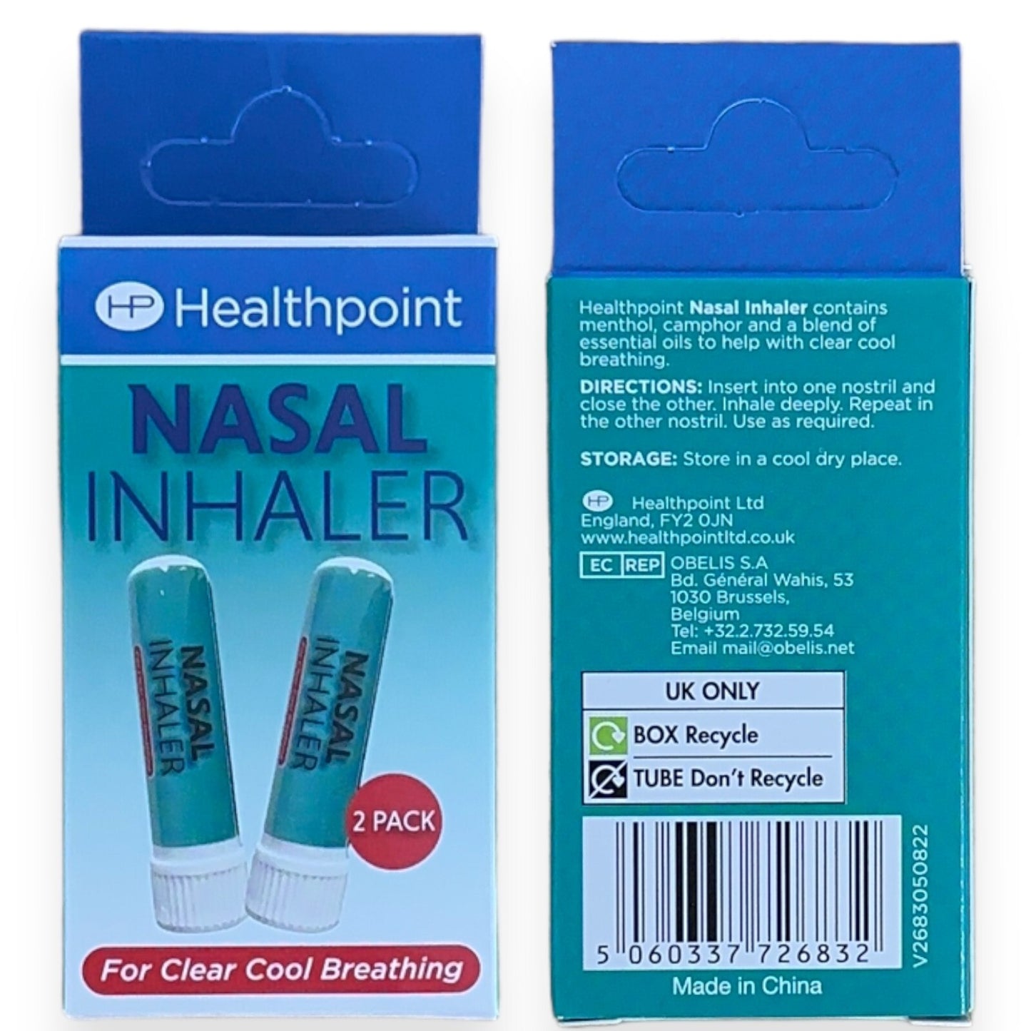 Nasal Inhaler Nasal Stick Relief From Catarrh Blocked Nose Sinuses Congestion 6