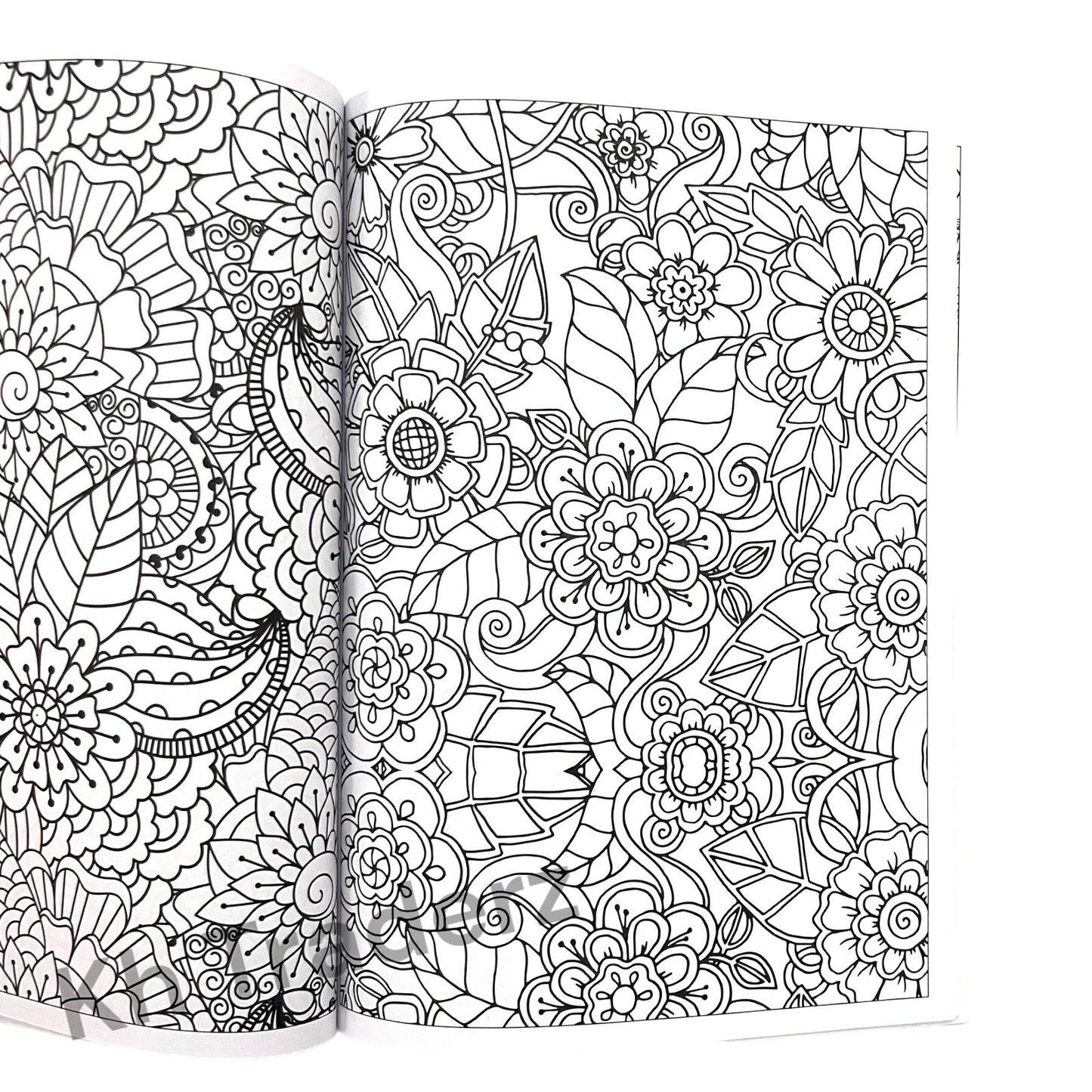 ADULT  COLOURING BOOK ANTI-STRESS Zen FUN  Colour Therapy ALL AGES MIND CALMING