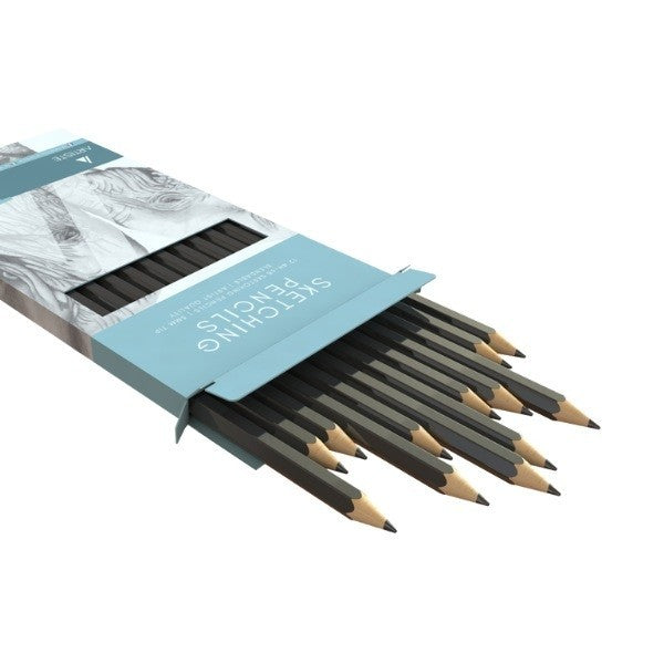 A4 Sketch Pad - White Paper Artist Craft Doodling Sketching With 12 Pencils
