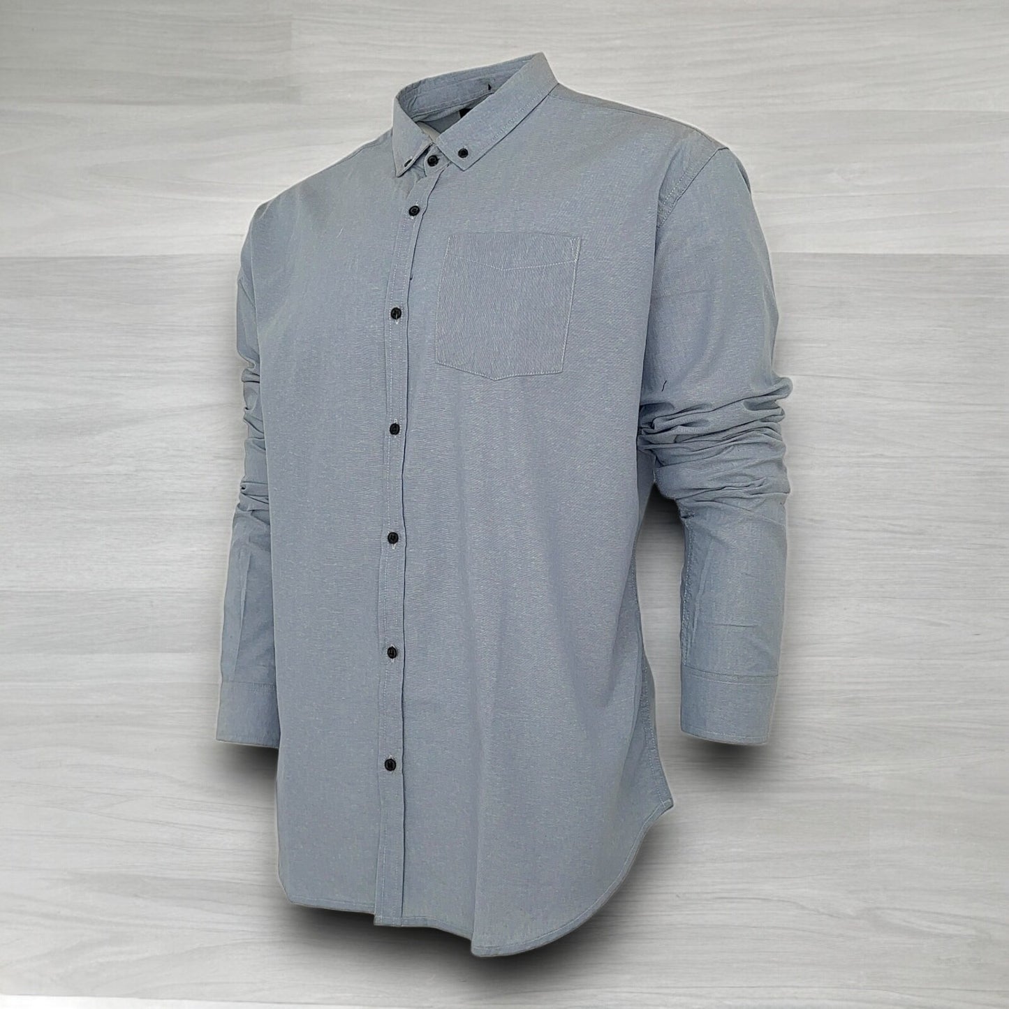 Men's Long Sleeves Shirt Solid Classics Work Office Casual Outdoor Party