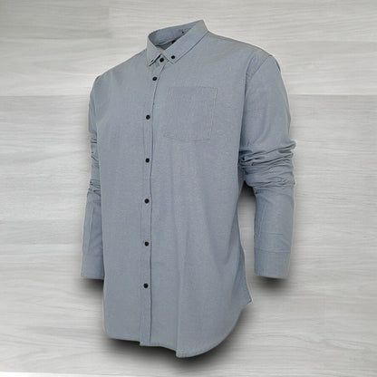 Men's Long Sleeves Shirt Solid Classics Work Office Casual Outdoor Party