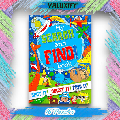 Search & Find  Kids Children Kids Activity Books My  Puzzles Fun 2 Books A4