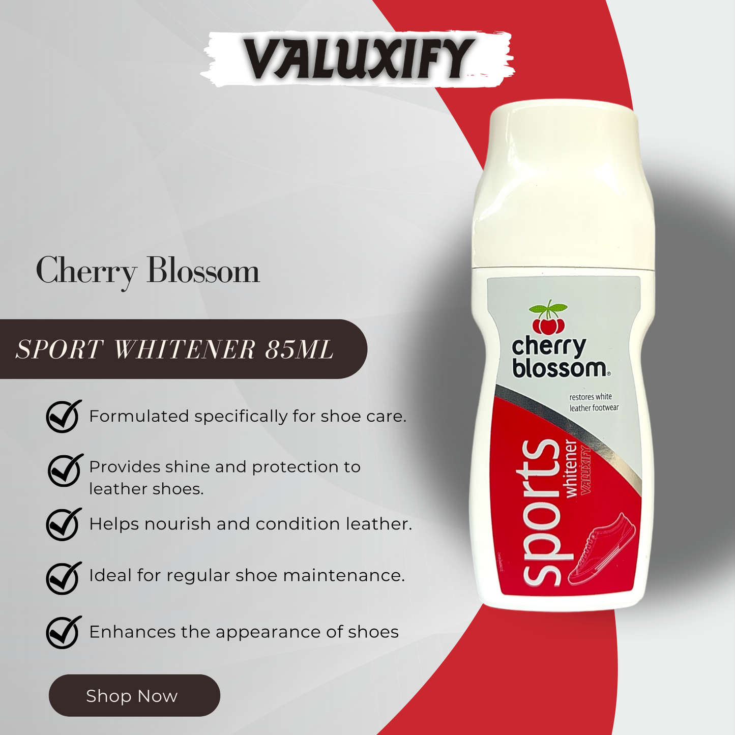 2 Cherry Blossom Shoe Wax Care 85ML
