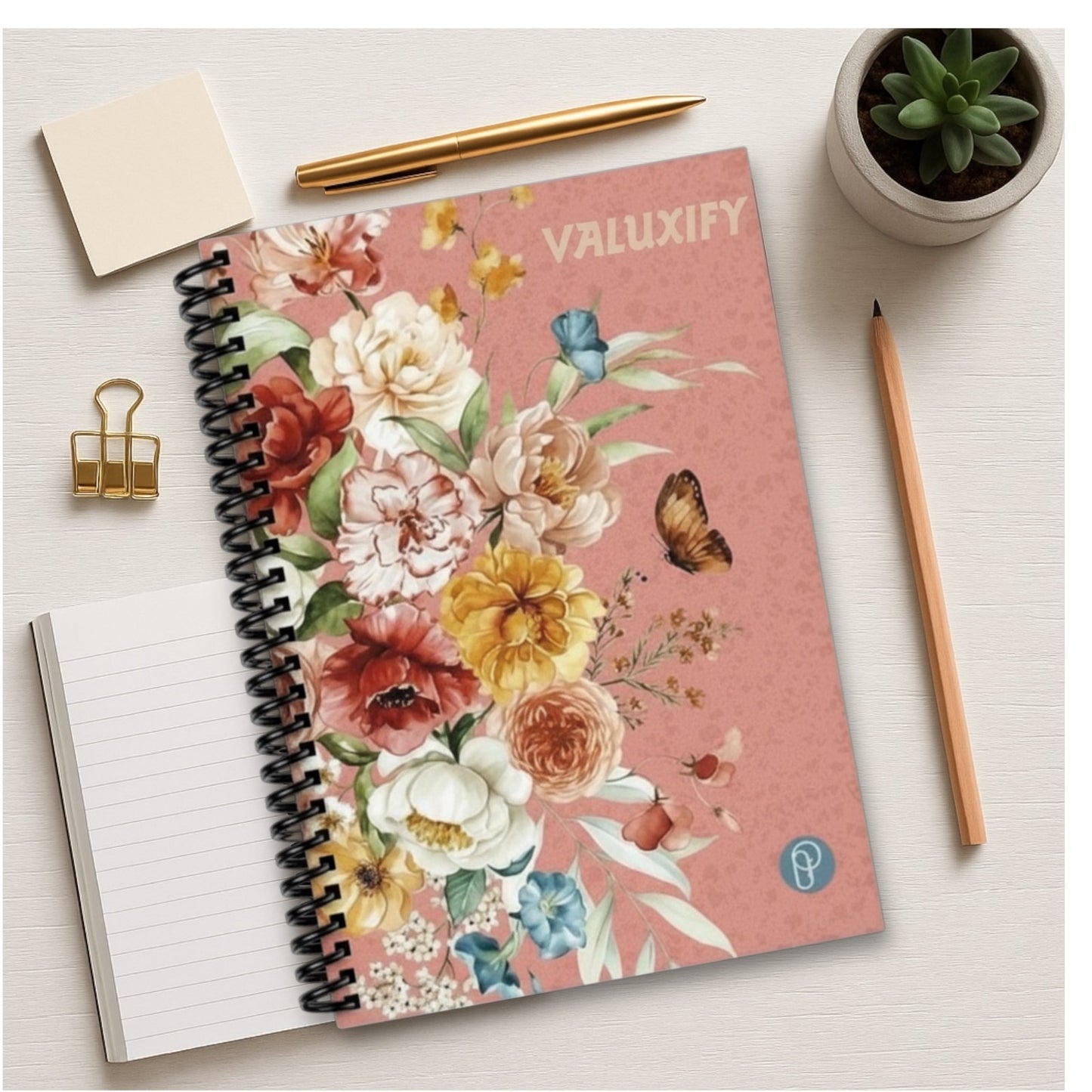 Spiral Notebook Lined Writing Pad 72 Pages Polypropylene Cover School 20x28cm