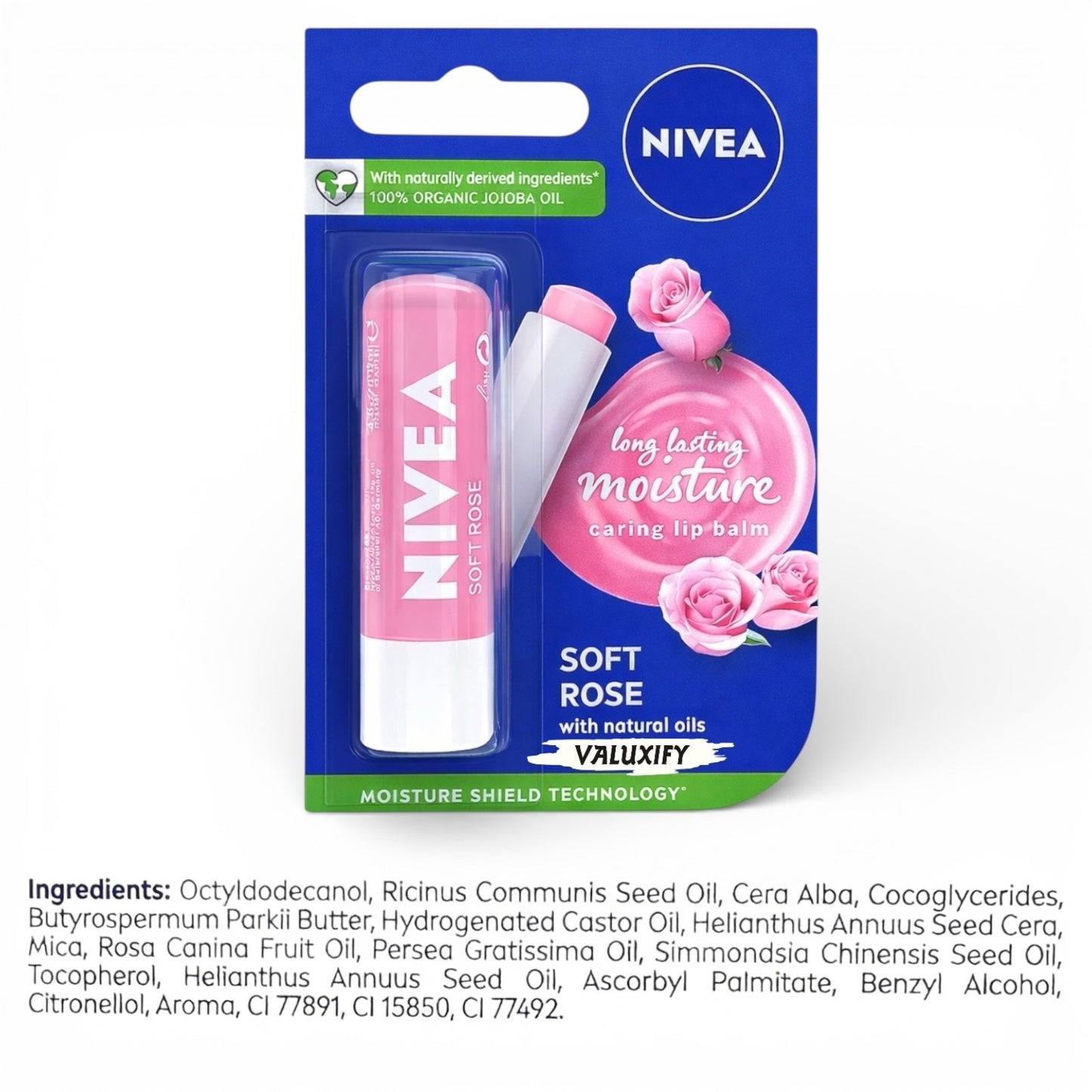 Nivea Lip Care Balms Soft Rose-4.8g - Providing Long-Lasting Hydration