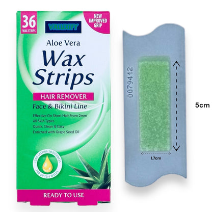Face and Bikini Hair Removal Waxing Strips Ready to use Wax Beauty Formulas