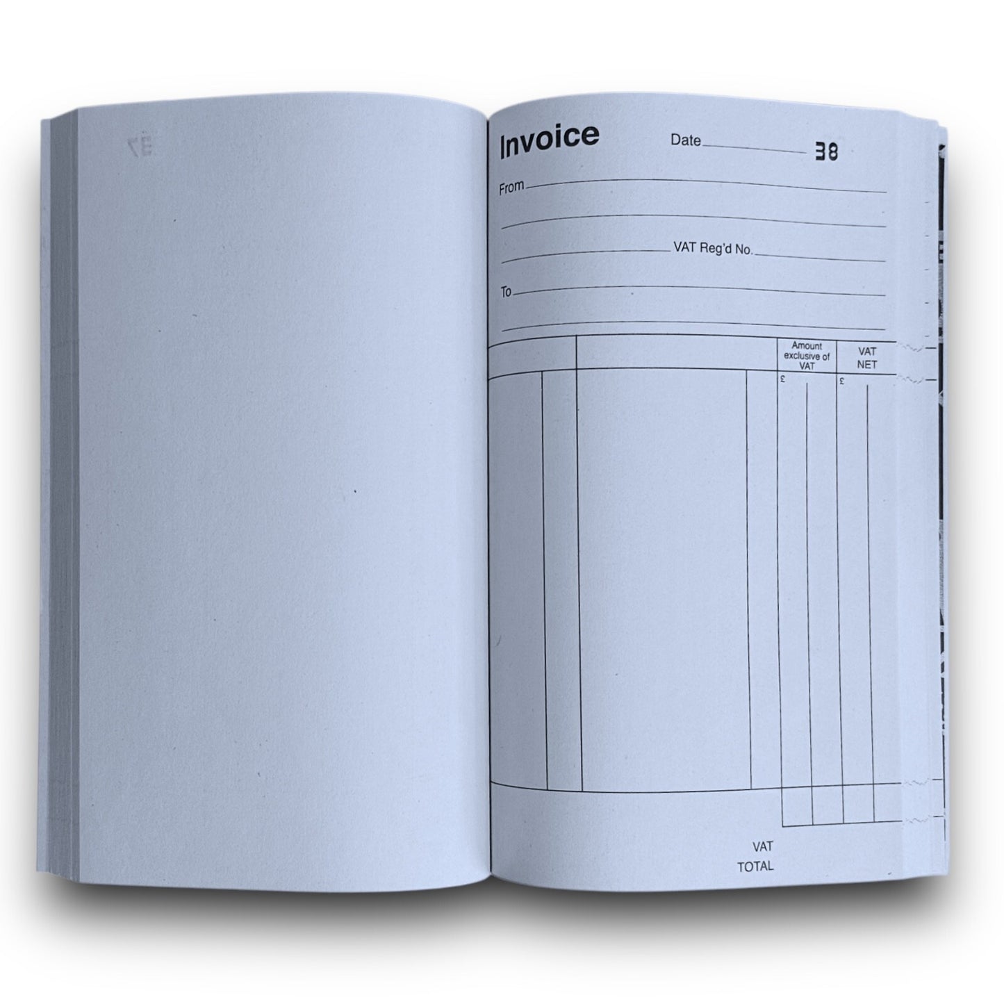 Invoice Book 1-70 - Duplicate Receipt Office Shop Sales Pad Numbered Single Book