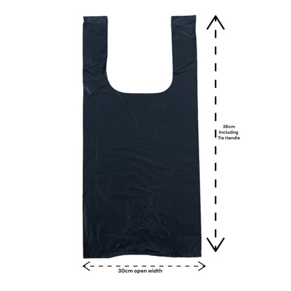 Extra Strong Doggy Poop Bags Tie Handle Extra Large and  Double Thick bags x600