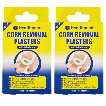 Corn Removal Plasters 6 IN A PACK Protective Foot Plaster with salicylic acid x2
