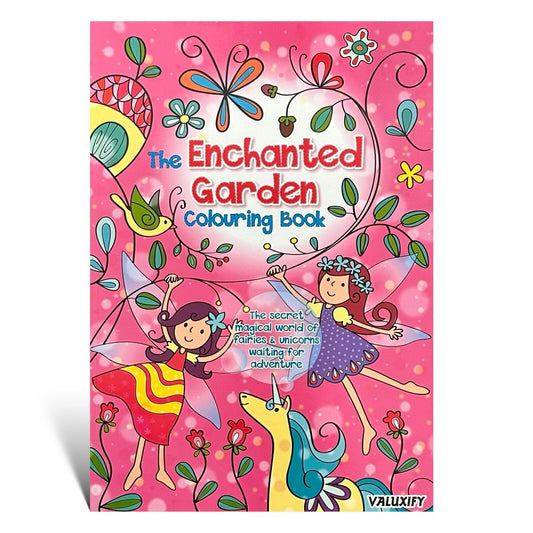 Kids Colouring Book Enchanted Garden Children Fun Activity Book Art Craft A4