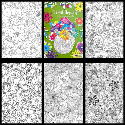 Adult & Teen Advanced Colouring Books – Stress Relief Art Therapy Patterns