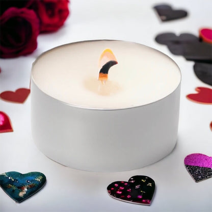 Opella 40 Unscented Tea Lights Candles 8 Hours Burn Time