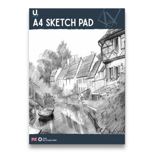A4 Sketch Pad - White Paper Artist Craft Doodling Sketching Drawing Book UK