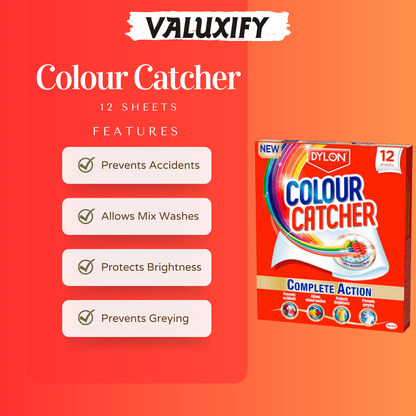 Colour Catcher Complete Action 12 Laundry Sheets Helps Prevent Colour Run