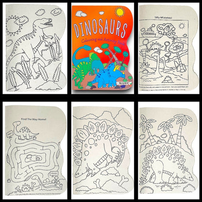 2| Kids Colouring Books | Dinosaur & Princess | Activity for Boy Girl Art Travel