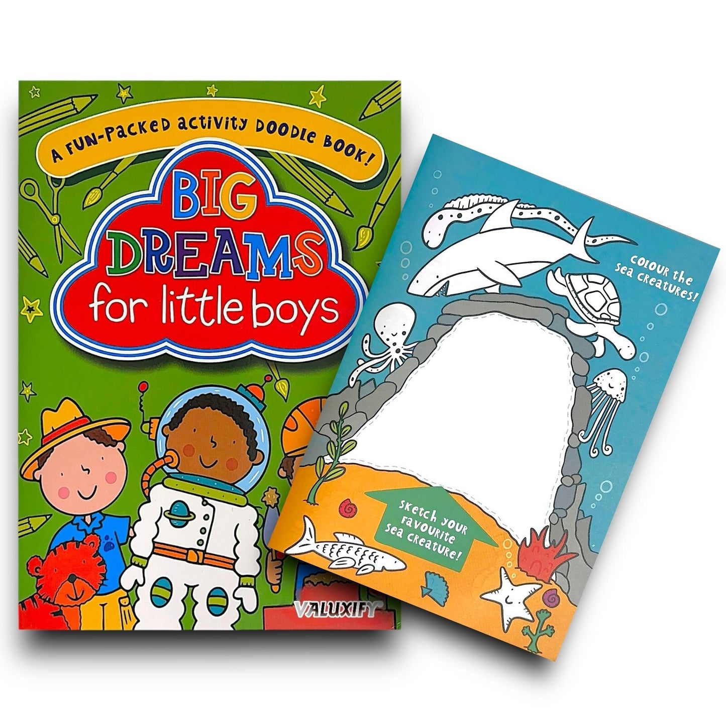 2 | Big Dreams Doodle Colouring Kids Activity Books Girls Boys Children Books