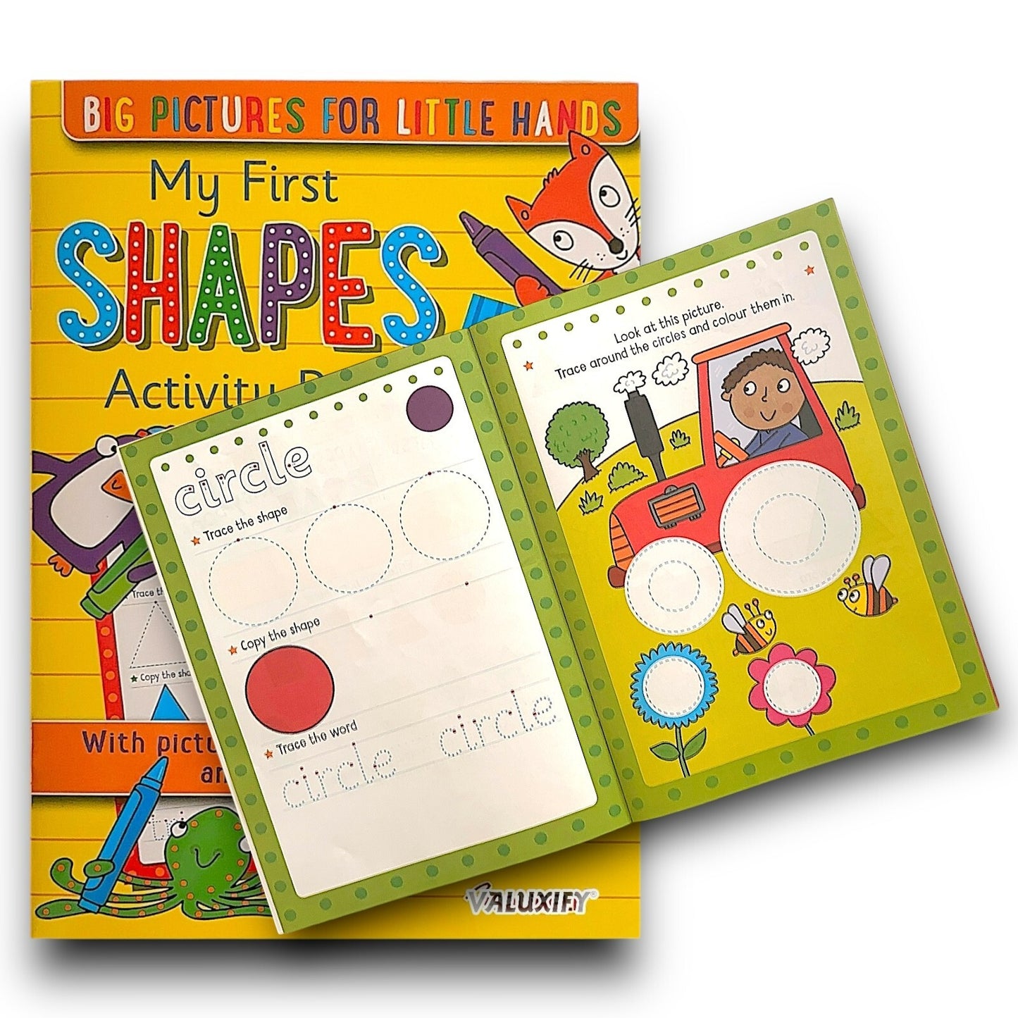 6X KIDS ACTIVITY FIRST LEARNING BOOKS WORDS OPPOSITES ANIMALS ABC 123 SHAPES